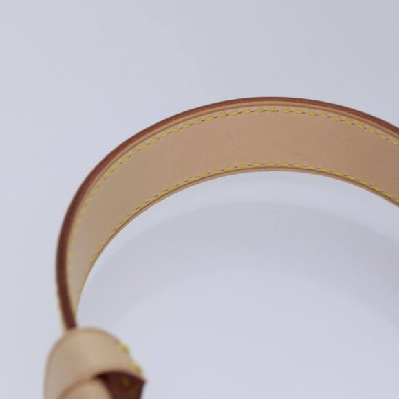 LOUIS VUITTON Powanie Name Tag Shoulder Strap Leather Set Beige - Picture 12 of 16